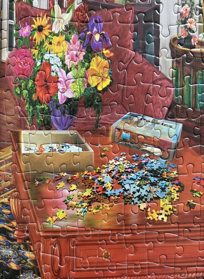 Mulic 500 Piece Puzzles for Adults - Cottage Puzzle Licensed by Joseph Burgess - Cozy Sanctuary - Enjoy Your Peace - Image 2